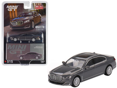 BMW 750Li xDrive Bernina Gray Amber Effect with Sunroof Limited Edition to 2400 pieces Worldwide 1/64 Diecast Model Car by Mini GT