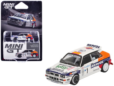 Lancia Delta HF Integrale Evoluzione #1 Carlos Sainz - Luis Moya "Rallye Monte-Carlo" (1993) Limited Edition 1/64 Diecast Model Car by Mini GT