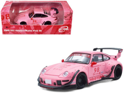 RWB 993 #98 "Hooters" Matt Pink 1/64 Diecast Model Car by Model Model
