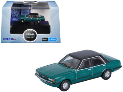 Ford Cortina Mk5 RHD (Right Hand Drive) Cosmos Blue Metallic with Black Top 1/148 (N) Scale Diecast Model Car by Oxford Diecast