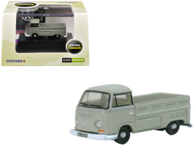 Volkswagen T2 Pickup Truck Light Gray 1/148 (N) Scale Diecast Model Car by Oxford Diecast