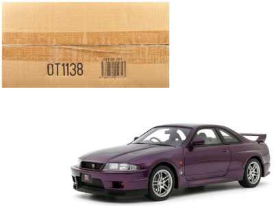 1995 Nissan Skyline GT-R (R33) V-SPEC RHD (Right Hand Drive) Midnight Purple Metallic 1/18 Model Car by Otto Mobile