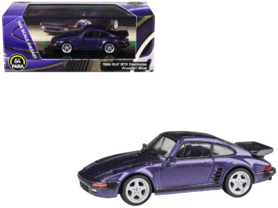 1986 RUF BTR Slantnose Prussian Blue Metallic 1/64 Diecast Model Car by Paragon Models