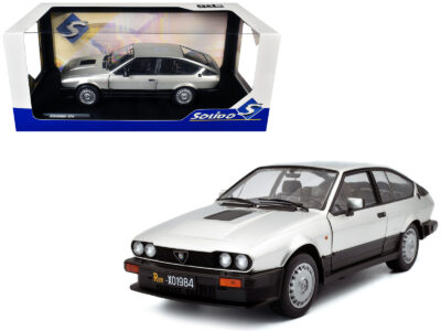 1984 Alfa Romeo GTV6 Silver Metallic 1/18 Diecast Model Car by Solido