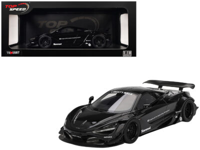McLaren 720S "LB-Works" Black "Tokyo Auto Salon 2024" 1/18 Model Car by Top Speed