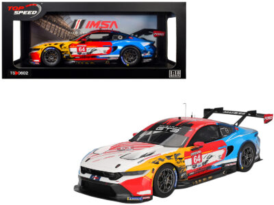 Ford Mustang GT3 #64 Mike Rockenfeller - Harry Tincknell "Ford Multimatic Motorsports" "Motul Course de Monterey - Laguna Seca" (2024) 1/18 Model Car by Top Speed