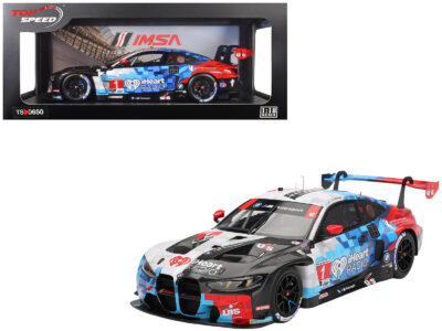BMW M4 GT3 EVO #1 Connor De Phillippi - Madison Snow - Neil Verhagen - Kelvin van der Linde "Paul Miller Racing" IMSA "24 Hours of Daytona" (2025) 1/18 Model Car by Top Speed