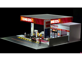 Eneos Japan Gas Station Diorama Set "American Diorama X G-Fans" Series for 1/64 Scale Models by American Diorama #2