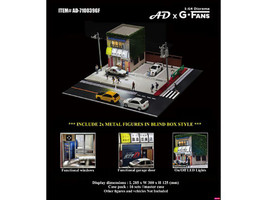 Akina Tofu Shop Diorama Set "American Diorama X G-Fans" Series for 1/64 Scale Models by American Diorama #6