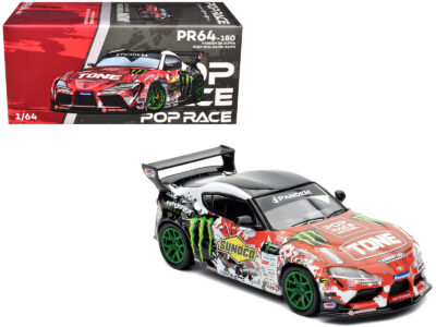 Toyota Pandem GR Supra RHD (Right Hand Drive) Daigo Saito "D1 Grand Prix" (2024) 1/64 Diecast Model Car by Pop Race
