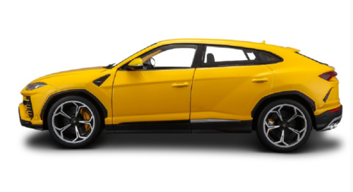 Lamborghini Urus Yellow 1/18 Diecast Model Car by Bburago #2