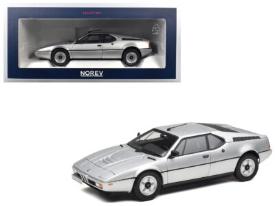 1980 BMW M1 Silver Metallic 1/18 Diecast Model Car by Norev