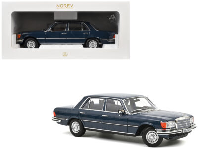 1979 Mercedes-Benz 350 SEL Hansa Blue 1/18 Diecast Model Car by Norev