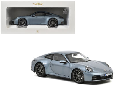 2024 Porsche 911 Carrera Polar Silver Metallic 1/18 Diecast Model Car by Norev