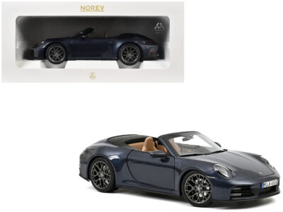 2024 Porsche 911 Carrera S Cabriolet Yachting Blue Metallic 1/18 Diecast Model Car by Norev