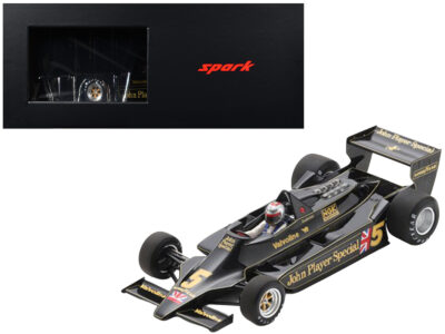 Lotus 79 #5 Mario Andretti "John Player Team Lotus" Winner Formula One F1 "Belgian GP" (1978) with Acrylic Display Case 1/18 Model Car by Spark