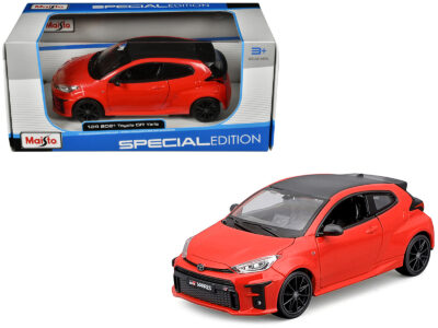 2021 Toyota GR Yaris Red with Carbon Top "Special Edition" Series 1/24 Diecast Model Car by Maisto