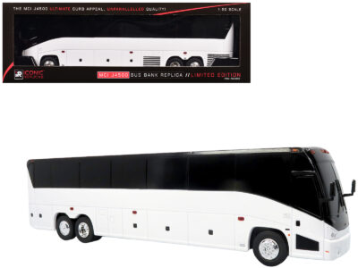 MCI J4500 Coach Bus Bank White Limited Edition 1/50 Model by Iconic Replicas