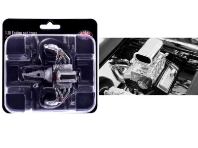 Blown 427 Engine & Transmission Replica from "1957 Chevrolet 150 Gasser" 1/18 Model by ACME