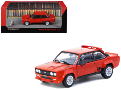 Fiat 131 Abarth Rally Stradale Red "Road64" Series 1/64 Diecast Model Car by Tarmac Works