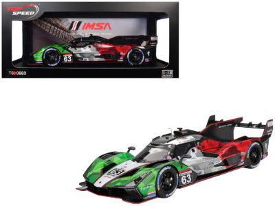 Lamborghini SC63 #63 Mirko Bortolotti - Romain Grosjean - Daniil Kvyat - Edoardo Mortara "Automobili Lamborghini Squadra Corse" IMSA "24 Hours of Daytona" (2025) 1/18 Model Car by Top Speed