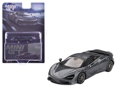 McLaren 750S Saros Gray Limited Edition 1/64 Diecast Model Car by Mini GT
