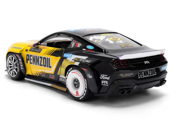 Ford Mustang RTR #88 Chelsea Denofa "Pennzoil" "Formula Drift PRO Championship" (2025) with Lights "RTR Vehicles" Series 1/24 Diecast Model Car by Jada #5