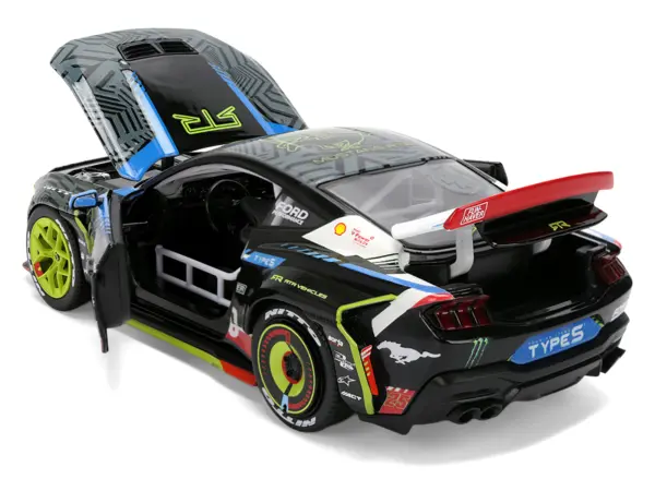 Ford Mustang RTR #25 Vaughn Gittin Jr. "Formula Drift PRO Championship" (2025) with Lights "RTR Vehicles" Series 1/24 Diecast Model Car by Jada #4