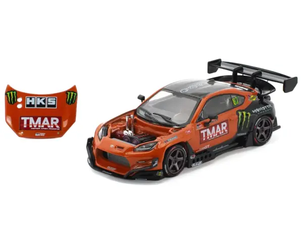 Toyota Pandem GR86 #87 Daigo Saito "Formula Drift Japan" (2022) 1/64 Diecast Model Car by Pop Race #3