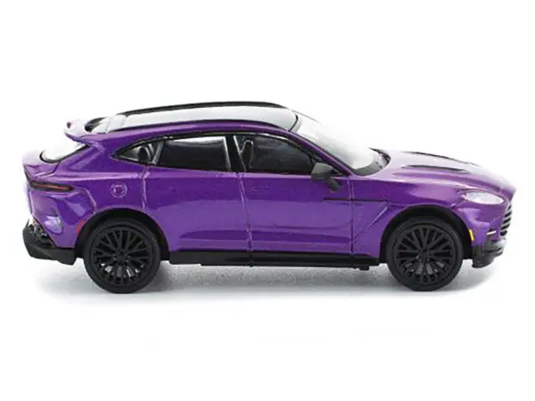 Aston Martin DBX 707 Storm Purple Metallic with Black Top 1/64 Diecast Model Car by Pop Race #2