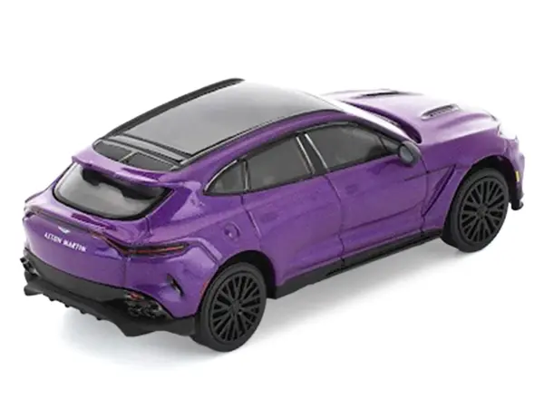 Aston Martin DBX 707 Storm Purple Metallic with Black Top 1/64 Diecast Model Car by Pop Race #3