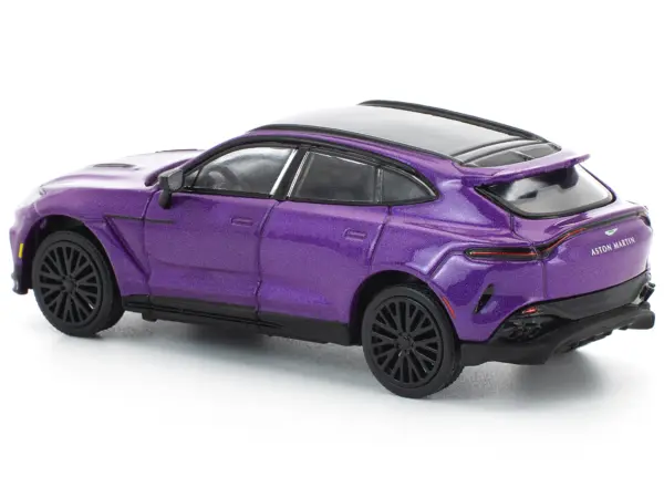 Aston Martin DBX 707 Storm Purple Metallic with Black Top 1/64 Diecast Model Car by Pop Race #4