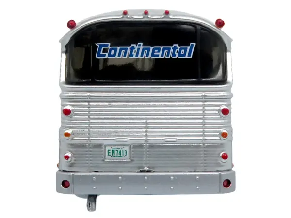 1964 MCI MC-5A Coach Bus "Continental Air Transport" Silver with Blue Stripes "Vintage Bus & Motorcoach Collection" Limited Edition to 504 pieces Worldwide 1/87 (HO) Diecast Model by Iconic Replicas #4