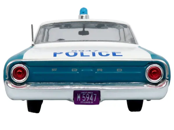 1964 Ford Galaxie 500 Police Car "Chicago Police Department" Blue and White "Five0" Series Limited Edition to 504 pieces Worldwide 1/43 Diecast Model by Iconic Replicas #5