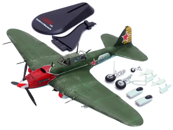 Ilyushin IL-2M3 Sturmovik Aircraft Green "Double Hero of the Soviet Union Nelson Stepanyan" Soviet Air Force 1/72 Diecast Model Airplane by Legion #5