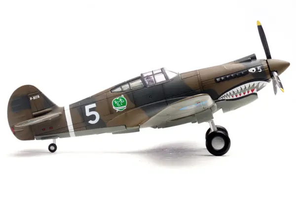 Curtiss P-40B/C Warhawk Fighter Aircraft "White 5 Charles Bond 1st Squadron Flying Tigers Chinese Air Force" (1942) 1st American Volunteer Group 1/72 Diecast Model Airplane by Legion #3