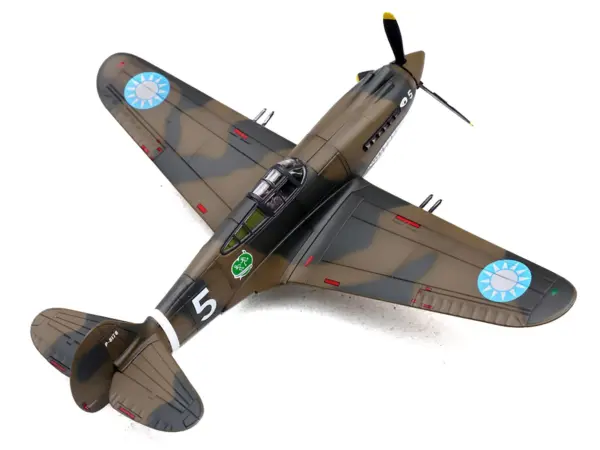 Curtiss P-40B/C Warhawk Fighter Aircraft "White 5 Charles Bond 1st Squadron Flying Tigers Chinese Air Force" (1942) 1st American Volunteer Group 1/72 Diecast Model Airplane by Legion #5