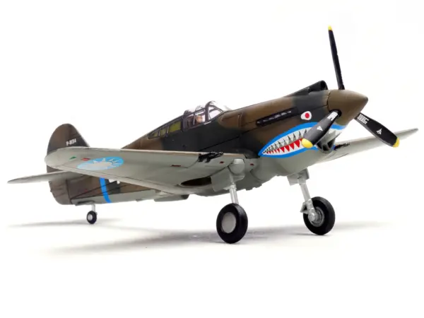 Curtiss P-40B/C Warhawk Fighter Aircraft "White 48 David Lee 'Tex' Hill 2nd Squadron Panda Bears Chinese Air Force Burma" (1942) 1st American Volunteer Group 1/72 Diecast Model Airplane by Legion #5
