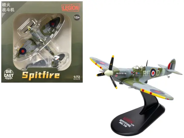 Supermarine Spitfire Mk Vb Fighter Aircraft "EN951 Ace Jan Zumbach No. 303 Polish Kosciuszko Squadron" (1943) Royal Air Force 1/72 Diecast Model by Legion #1