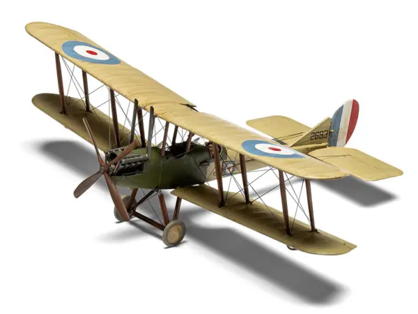 Level 2 Model Kit Royal Aircraft Factory BE2c Aircraft with 2 Scheme Options 1/72 Scale Plastic Model Kit by Airfix #2