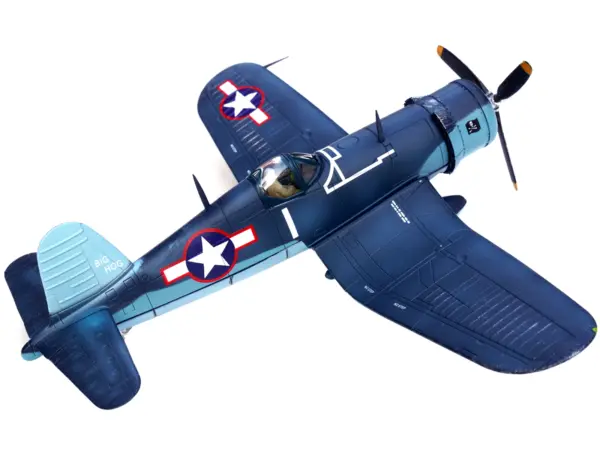 Vought F4U-1A Corsair Fighter Plane "Big Hog" VF-17 "Jolly Rogers" Captain Tommy Blackburn US Navy (1943) 1/72 Diecast Airplane Model by Legion #3