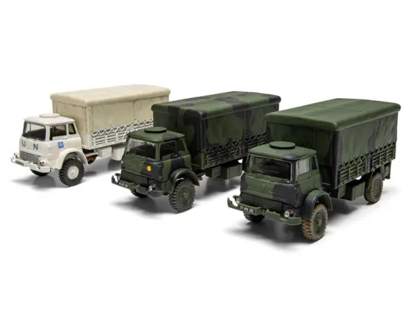 Level 1 Model Kit British Army 4-ton 4x4 GS Truck with 3 Scheme Options 1/76 Scale Plastic Model Kit by Airfix #3