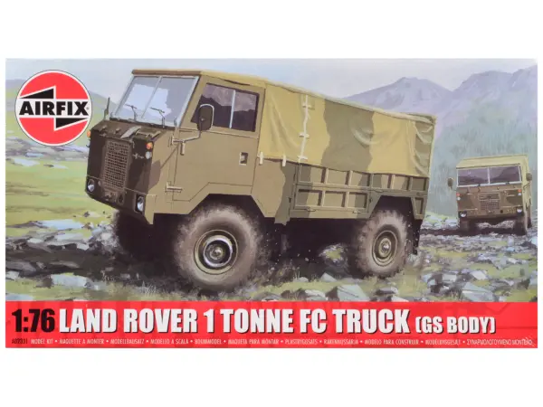 Level 1 Model Kit Land Rover 1 Tonne FC Truck (GS Body) with 3 Scheme Options 1/76 Scale Plastic Model Kit by Airfix #1