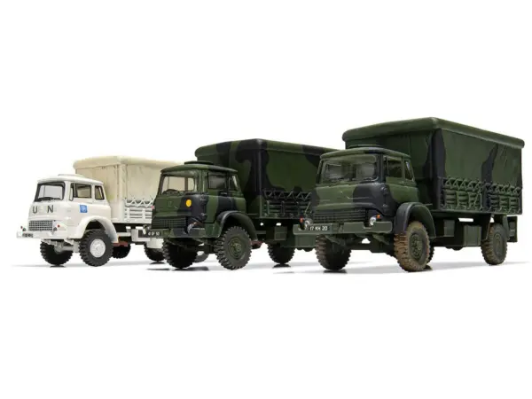 Level 1 Model Kit British Army 4-ton 4x4 GS Truck with 3 Scheme Options 1/76 Scale Plastic Model Kit by Airfix #4