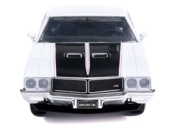1970 Buick GSX Apollo White with Black and Red Stripes 1/43 Diecast Model by IXO Models #5