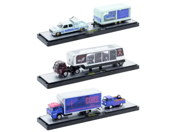 Auto Haulers "Coca-Cola" Set of 3 pieces Release 42 Limited Edition to 8200 pieces Worldwide 1/64 Diecast Models by M2 Machines #2