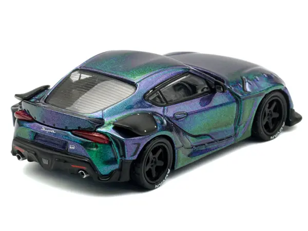 Toyota HKS GR Supra RHD (Right Hand Drive) Magic Purple Metallic 1/64 Diecast Model Car by Pop Race #3