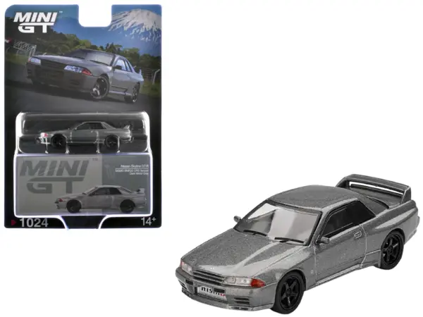 Nissan Skyline GT-R (NISMO BNR32 CRS Version) RHD (Right Hand Drive) Dark Metal Gray Metallic Limited Edition 1/64 Diecast Model Car by Mini GT #1