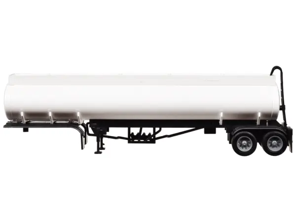 Elliptical Tanker Trailer White 1/87 (HO) Plastic Model by Promotex #2