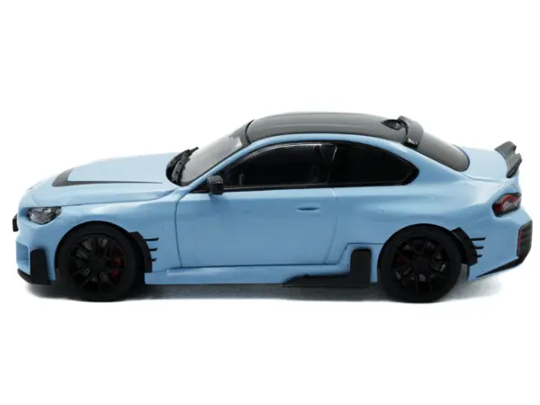 2023 BMW M2 M Performance Zandvoort Blue with Black Top 1/43 Diecast Model Car by Solido #2